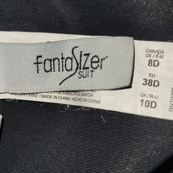 Fantasizer Halter Molded Cup One-Piece Swim Suit Size 8 - Picture 10 of 13